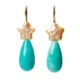 Handmade-Earrings- Amazonite-Star-Pearls