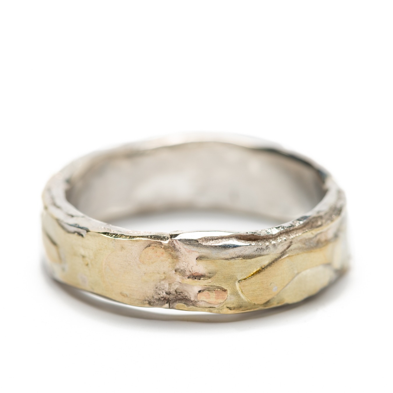 Messy Ring - Gold on Silver - BLOU Amsterdam