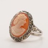 Cameo Ring - Lady and the Diamonds