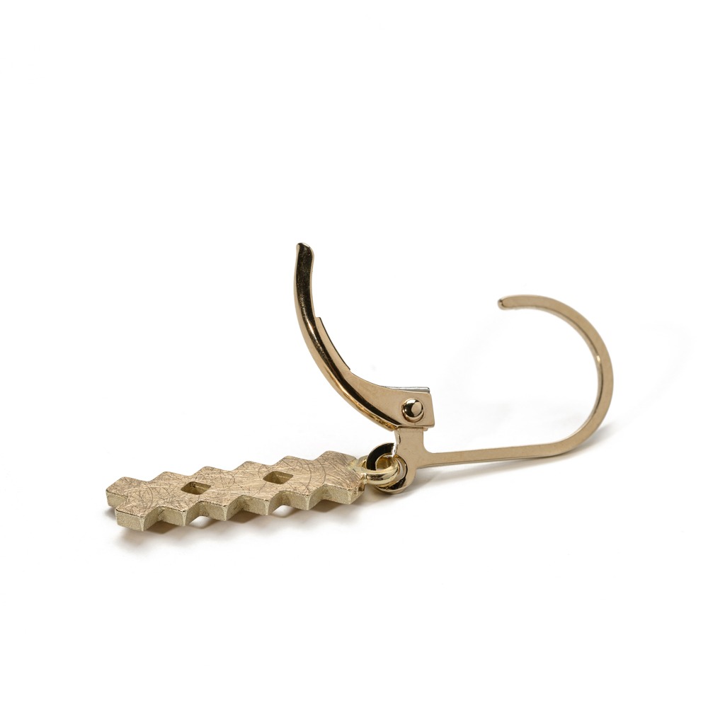 O 304 Amsterdam Jewelry Real Gold Earring Diamonds